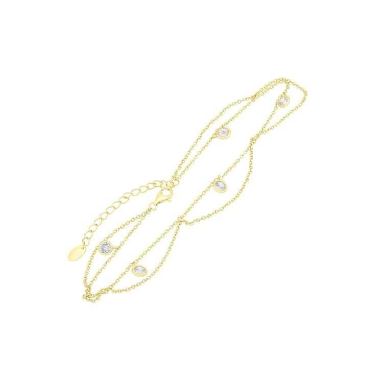 Stříbrný minimalistický náramek na nohu Hanna