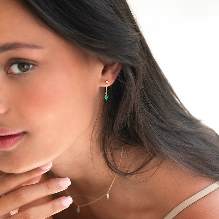 Zlatá kolekce šperků s brazilskými smaragdy Raíz 143222