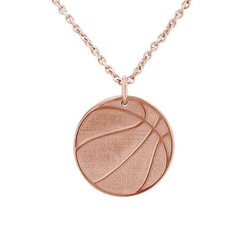 Stříbrný přívěsek míč s gravírem dle vaší volby Basketball