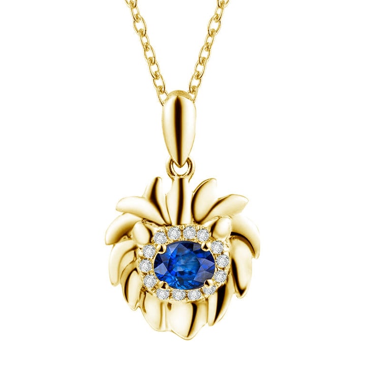 Zlatý symbolický přívěsek Lev 76320