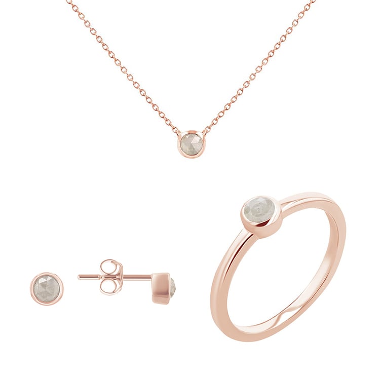 Minimalistická kolekce šperků se salt and pepper diamanty Jana 118498