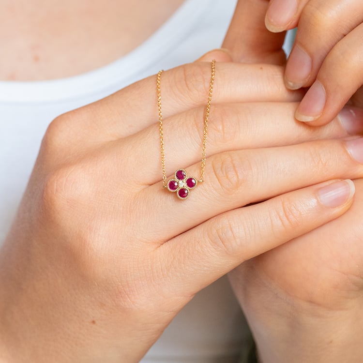 Rubínový náramek s diamantem Reith 144359