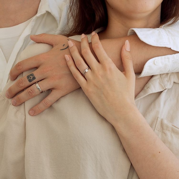 Set prstenů s možností výběru diamantu Villiane 131600