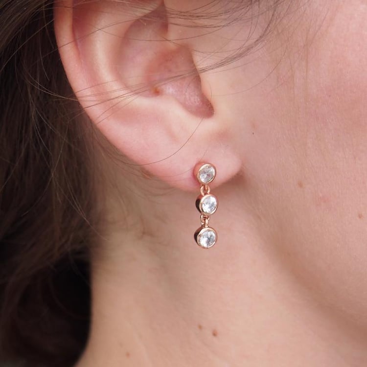 Visací pozlacené náušnice 11856