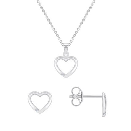 Kolekce zlatých šperků ve tvaru srdce s diamanty Monroe