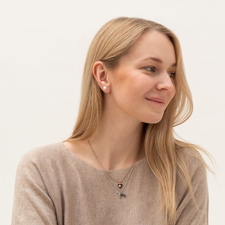 Stříbrný přívěsek ve tvaru psa s gravírem Labrador Retriever 98612