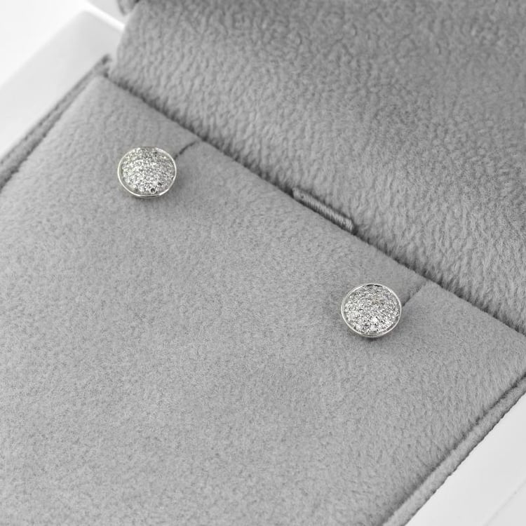 Napichovací diamantové náušnice ze zlata 44921