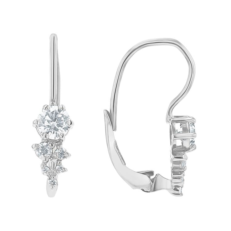 Cluster náušnice s lab-grown diamanty Lina 155692