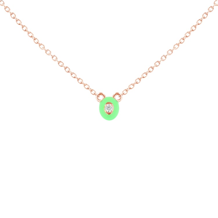 Keramický náhrdelník s lab-grown diamantem Noemi 120911