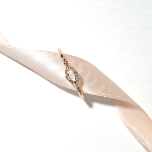 Prsten s moissanitem a salt and pepper diamanty Kaylyn