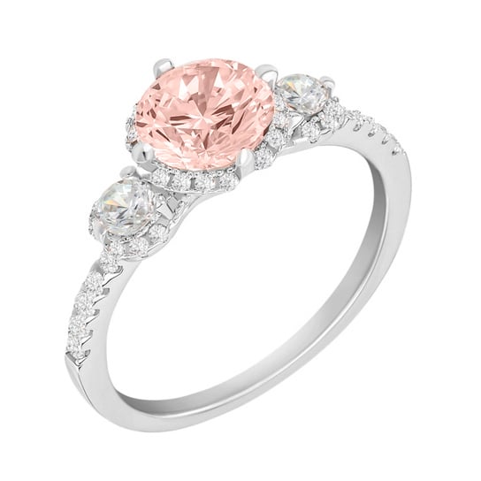 Zásnubní prsten s morganitem 59291