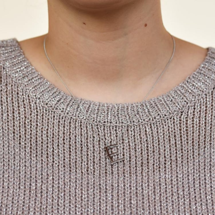 Písmenkový náhrdelník ze stříbra 18221