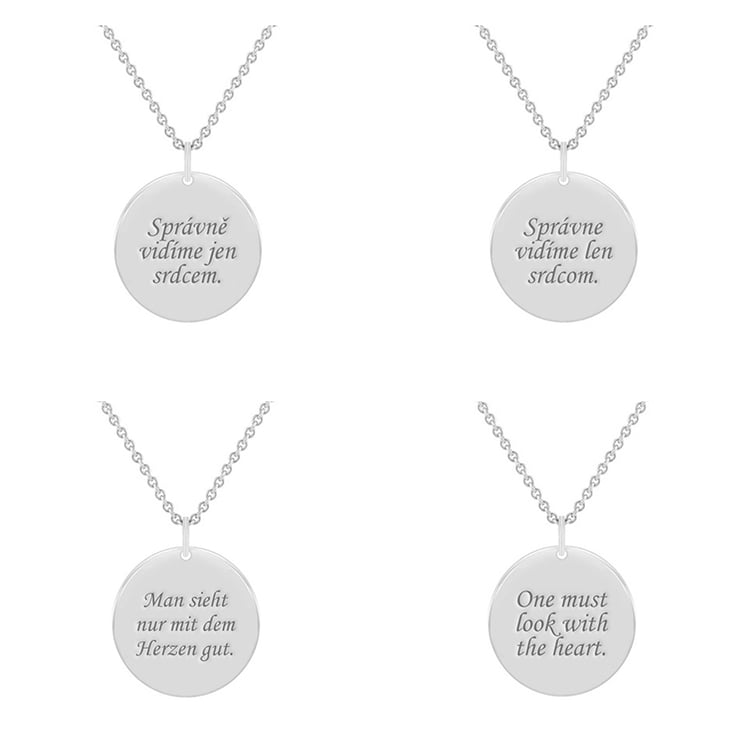 Přívěsek s princem a gravírem dle vaší volby Přívěsek s princem a gravírem dle vaší volby 120155