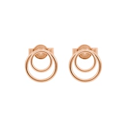 Zlaté napichovací dvojité kroužky Signife