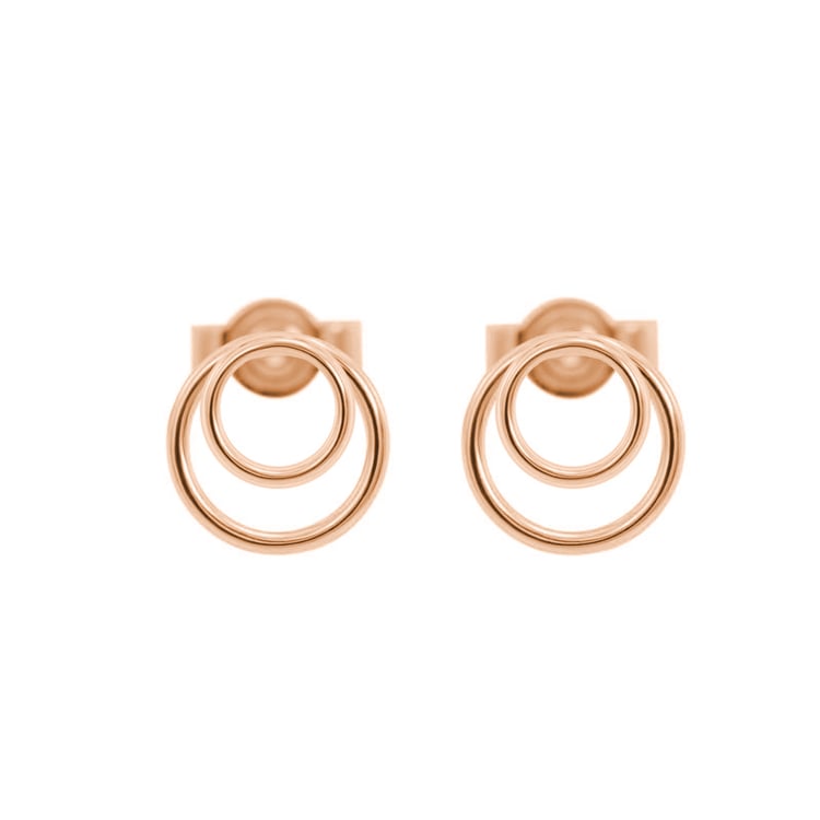 Růžové dvojité kroužky 40276