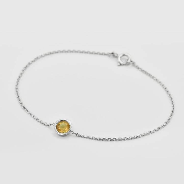 Náramek s round citrínem 71522