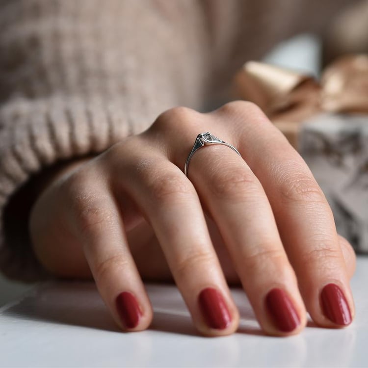 Diamantový zásnubní prsten 2872