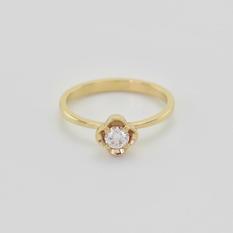 Romantický zásnubní prsten 17261