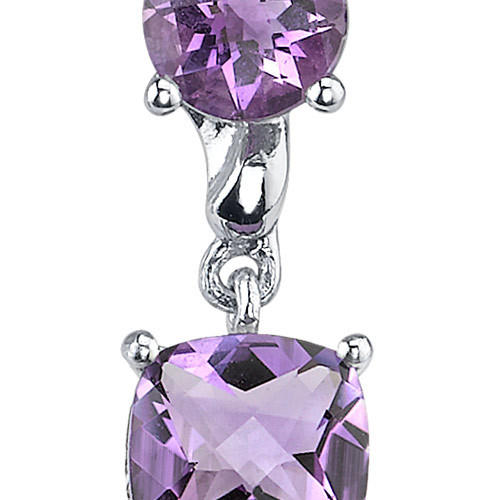 Stříbrné náušnice s ametysty 1767