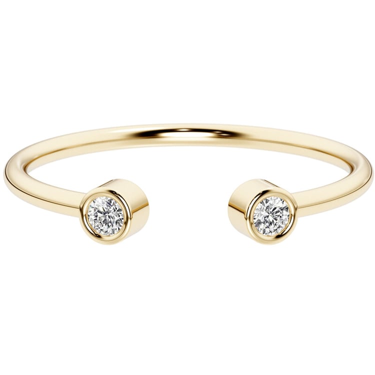 Stříbrný prsten s neuzavřenou obroučkou a lab-grown diamanty Orion 138537