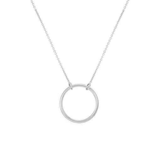 Stříbrný náhrdelník minimalistického tvaru Karma