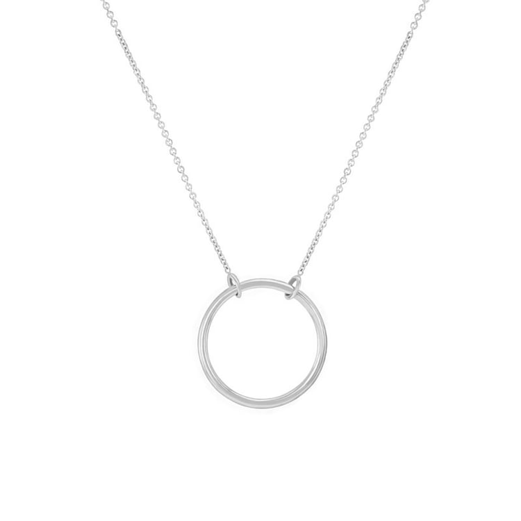 Stříbrný náhrdelník minimalistického tvaru Karma 103611