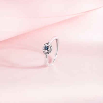 Zásnubní prsten s modrým diamantem Nurisa