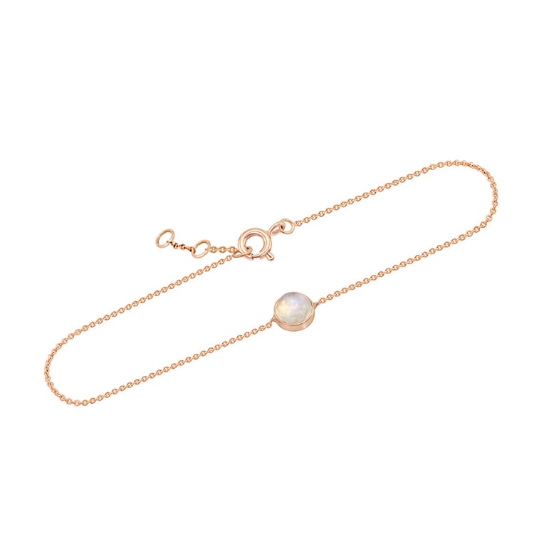 Zlatý náramek s měsíčním kamenem Tanwen 144030