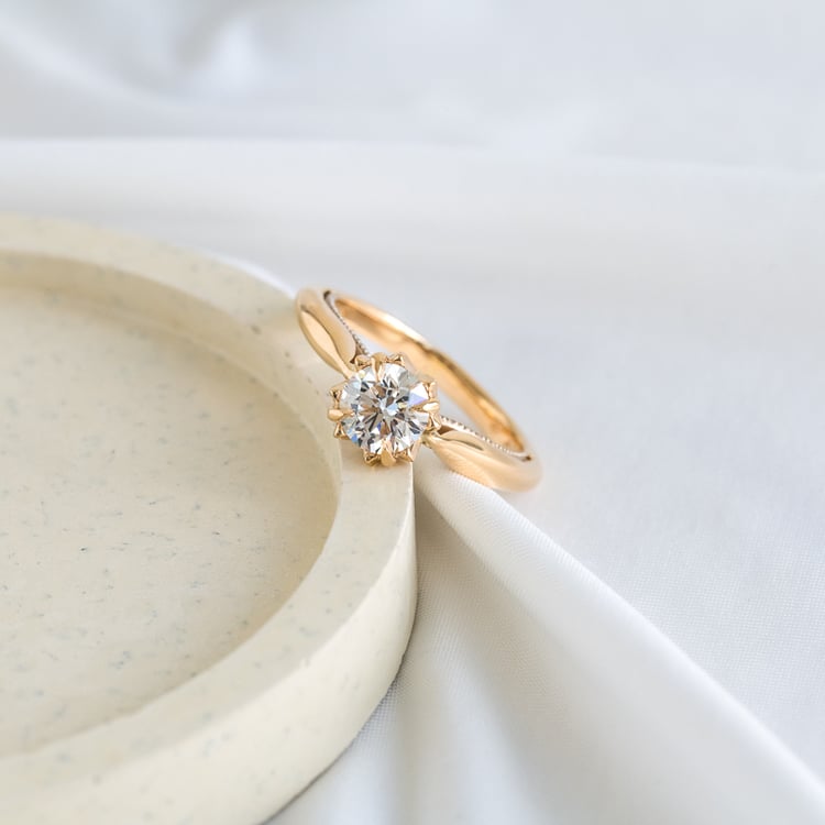 Zásnubní prsten s postranními diamanty Libby 124764