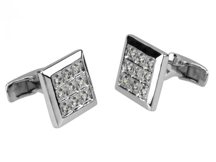 Manžetové knoflíčky se zirkony Valah