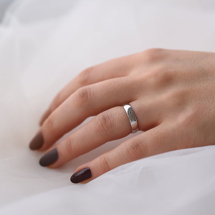 Prsten s modrým diamantem 58723