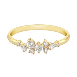 Cluster prsten s lab-grown diamanty Isolde