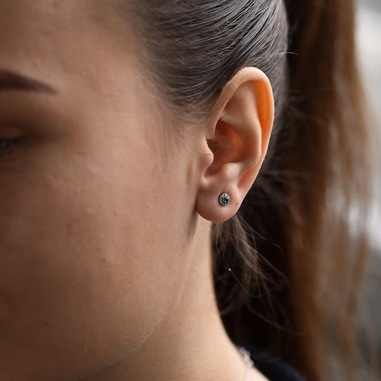 Smaragdové náušnice s diamanty Zowie 41816