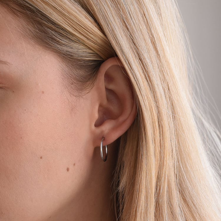 16 mm kroužky z bílého zlata 67732