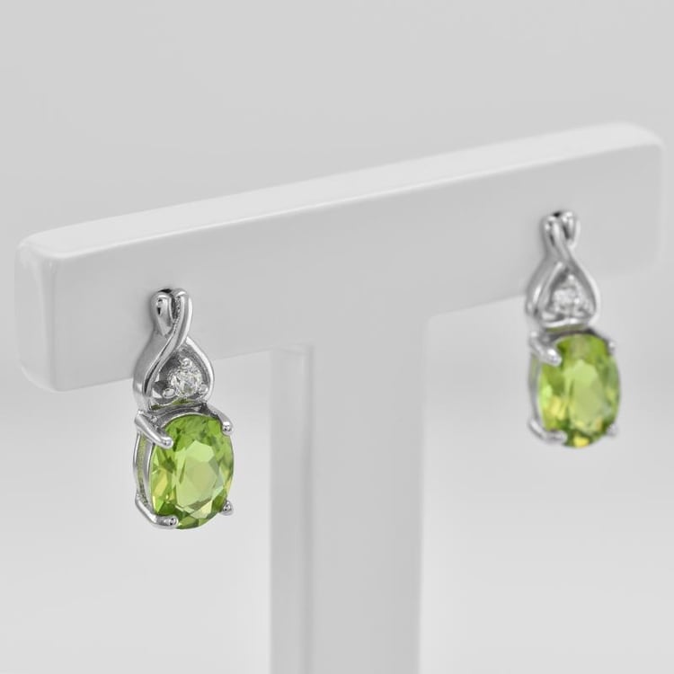 Náušnice s olivíny 45323