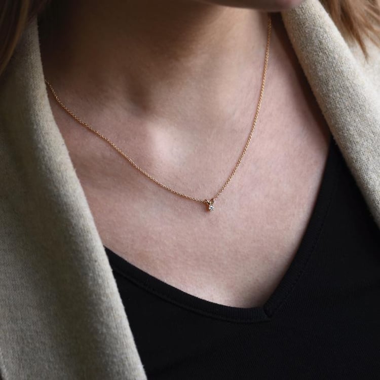 Zlatý diamantový náhrdelník 51510