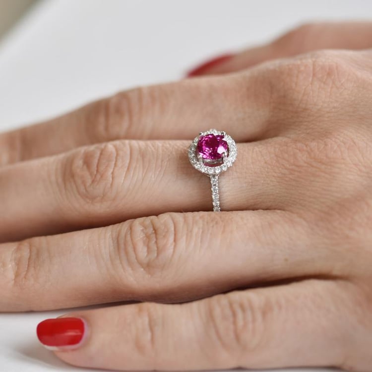 Prsten se safírem 19398