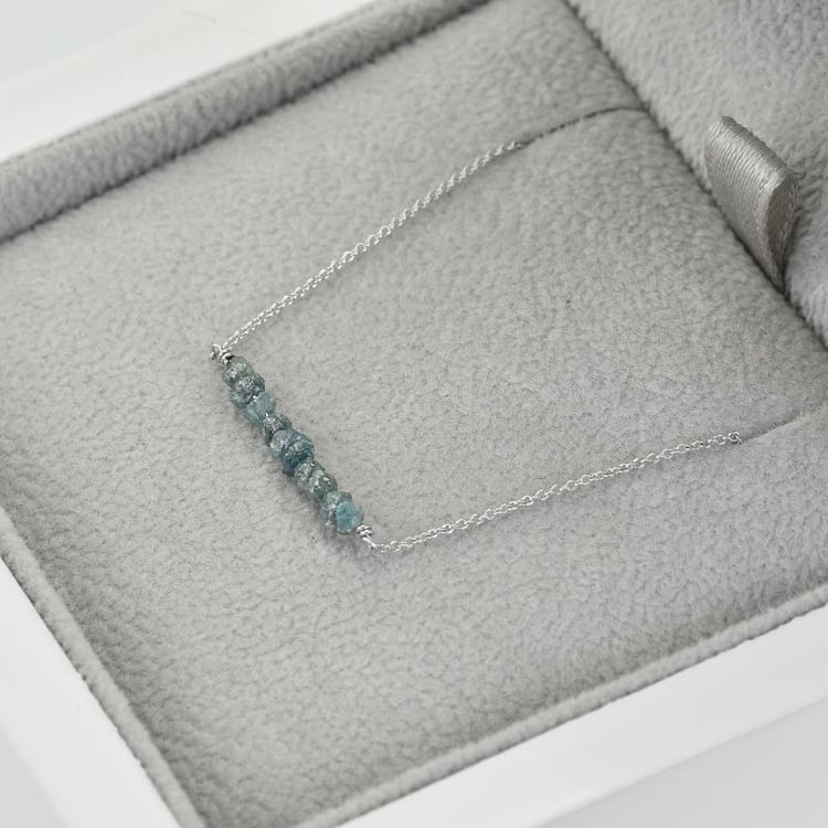 Zlatý náramek s modrými diamanty 38642