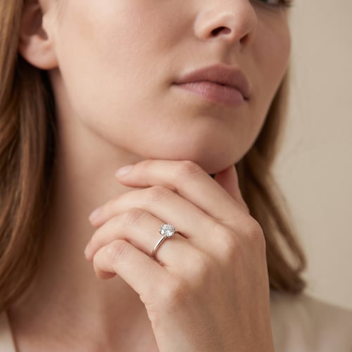 Zásnubní prsten ze zlata s 1.13ct IGI certifikovaným lab-grown diamantem Birdie
