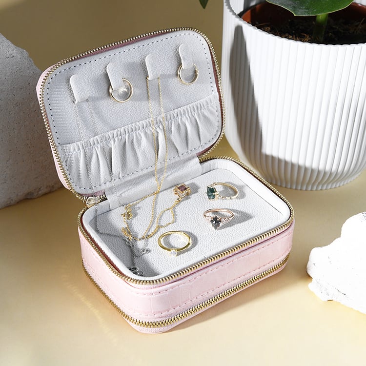 Cestovní pouzdro na šperky růžové Rio 113162