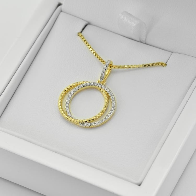 Pozlacený náhrdelník 35904