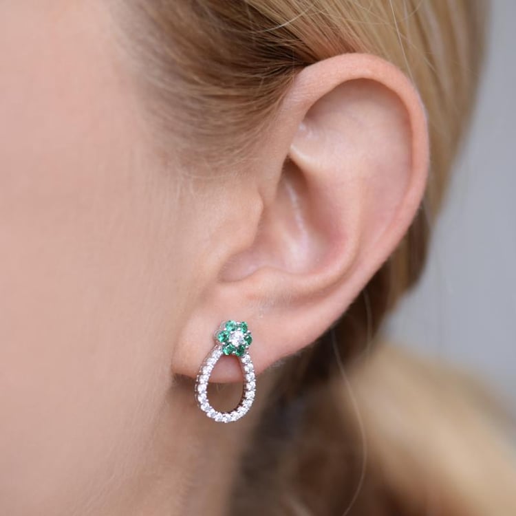 Náušnice se smaragdy 22596