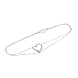 Dvojitý náramek ve tvaru srdce s diamanty Nikki