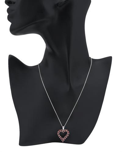 Srdíčkový náhrdelník s granáty 953