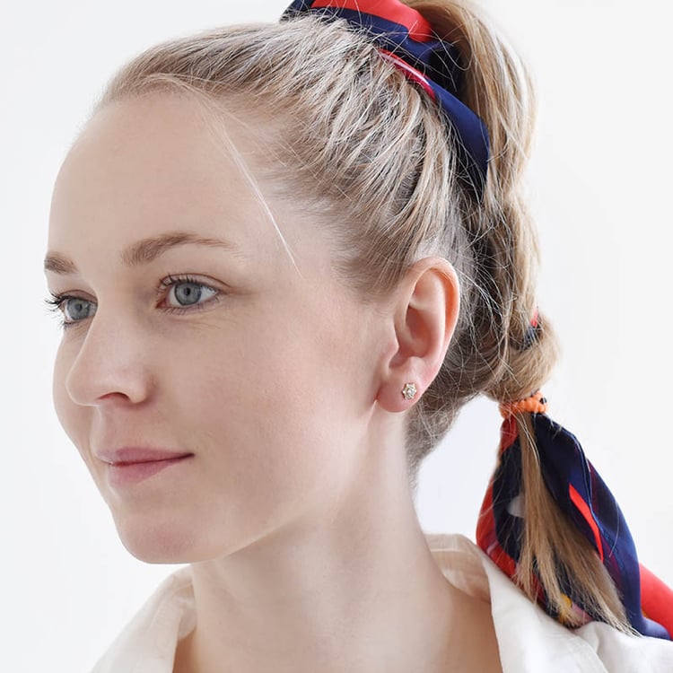 Diamantové náušnice ze zlata 95964