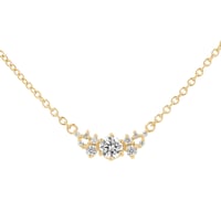 Cluster náhrdelník s diamanty Luna