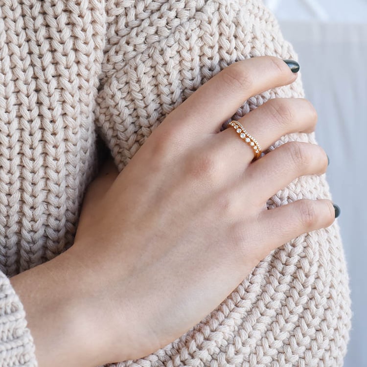 Set prstenů s možností výběru diamantu Hebe 131644