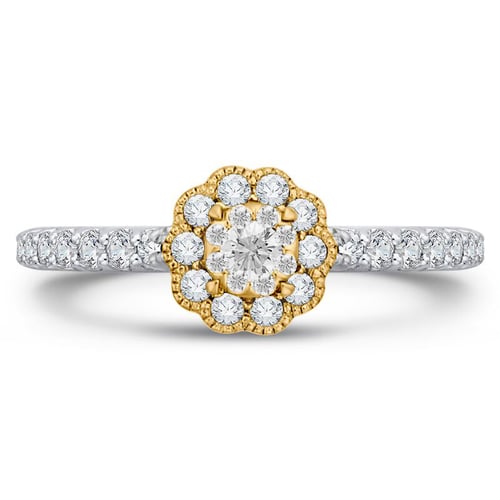 Halo zásnubní prsten s lab-grown diamanty Alaina
