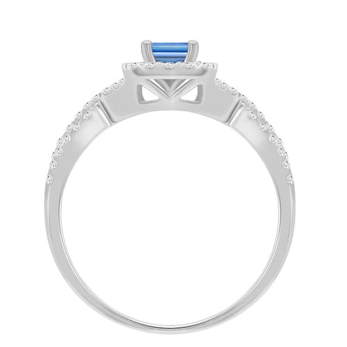 Zásnubní prsten s princess diamantem Omewy