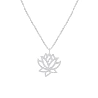 Stříbrný přívěsek s květem lotosu Laila